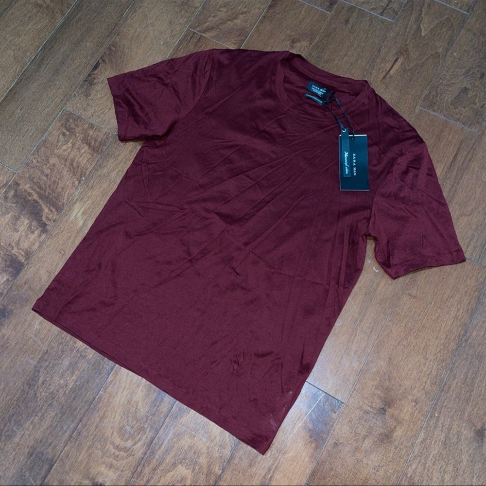 NWT ZARA Mercerized Cotton Tee